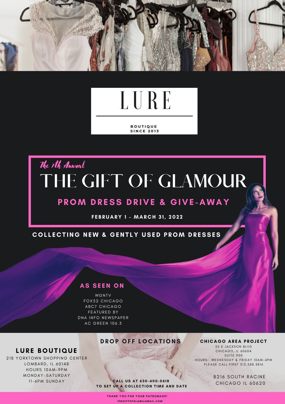 How To Donate to the Gift of Glam Prom Dress Drive