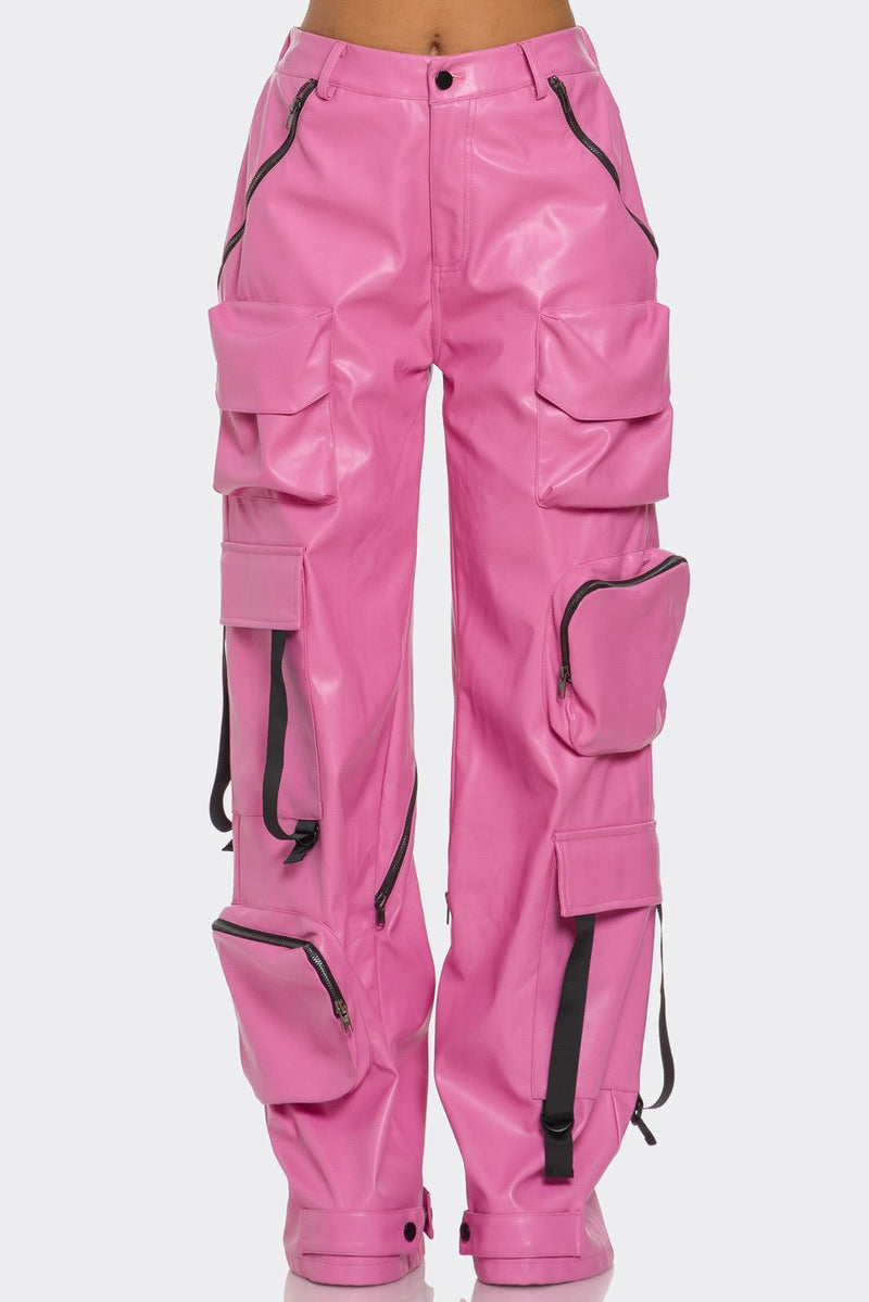 Pink Utility Cargo Pants