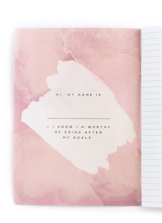 Stop Fueling Your Fears, Rose -  Inspirational Notebook, - LURE Boutique