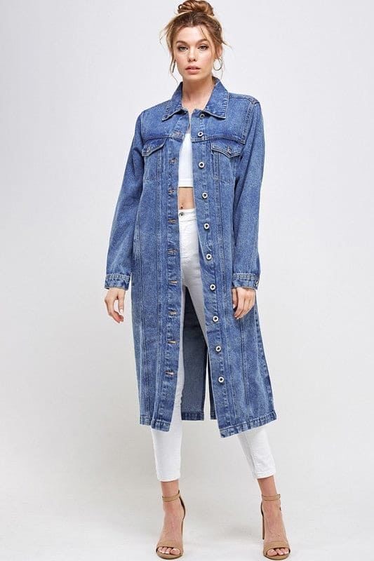 【新品・定価以下】2021 A/W EXAMPLE DENIM MOD COAT ZARA NEW WOMAN FW25 HIGH COLLAR TRF DENIM JACKET BLUE XS-XXL