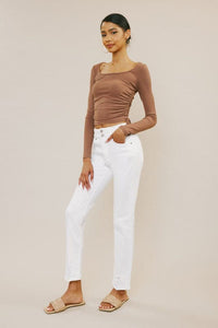 High Rise Slim Straight