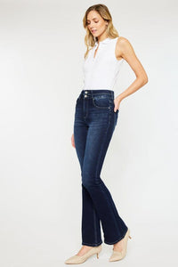 High Rise Wide Waistband Skinny Bootcut