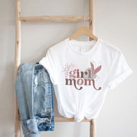 Abstract Girl Mom Short Sleeve Graphic Tee