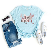 Abstract Girl Mom Short Sleeve Graphic Tee