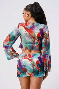SALE Color pallet ruffle lightweight two pcs set