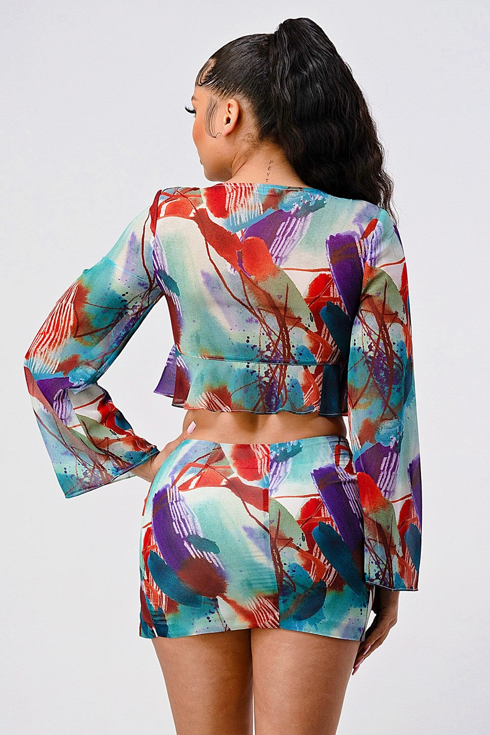 SALE Color pallet ruffle lightweight two pcs set