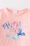 Pink ruffle girl set