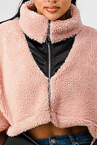 ATHINA OVERSIZED SHERPA WITH CONTRAST JACKET