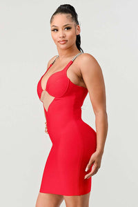 ATHINA HOLIDAY SEXY BANDAGE DRESS