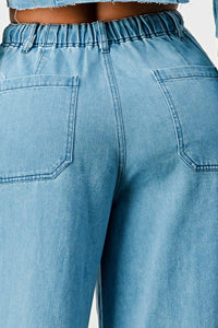 Breezy Blue Denim Palazzos