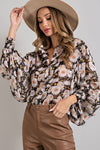 FLORAL PRINT BLOUSE TOP