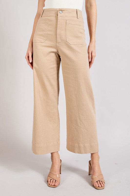 SOFT WASHED WIDE LEG PANTS