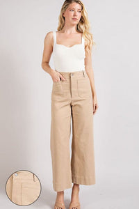 SOFT WASHED WIDE LEG PANTS