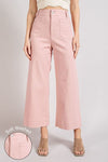 SOFT WASHED WIDE LEG PANTS