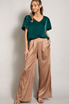 V-NECK PUFF SLEEVE BLOUSE TOP
