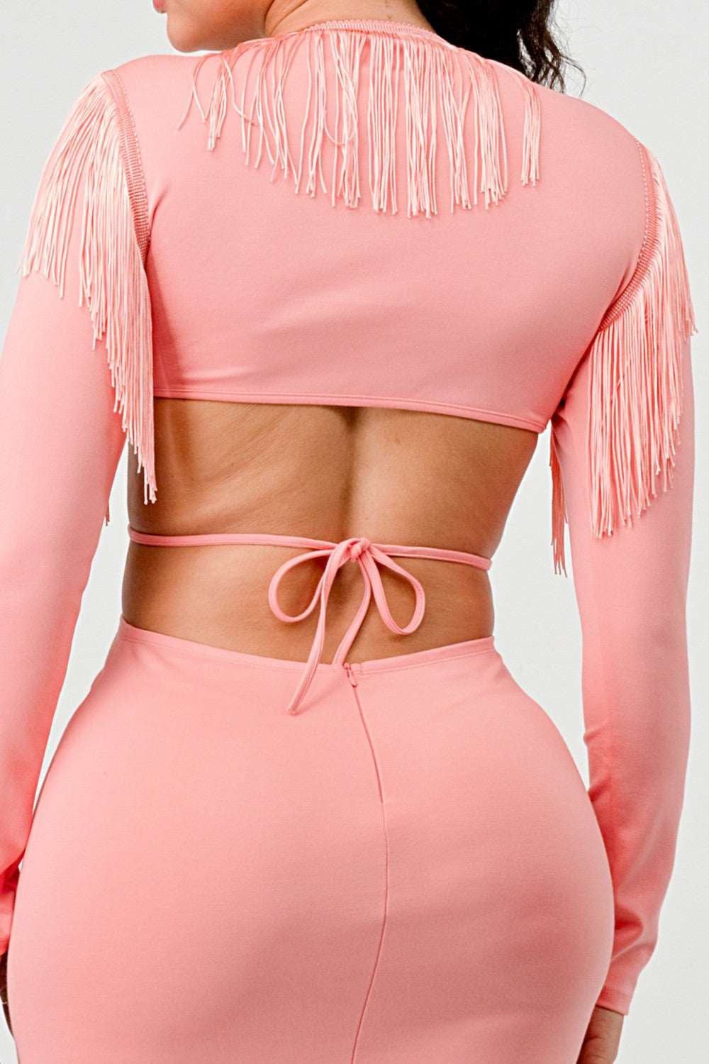 Blush Tassel Temptation Dress
