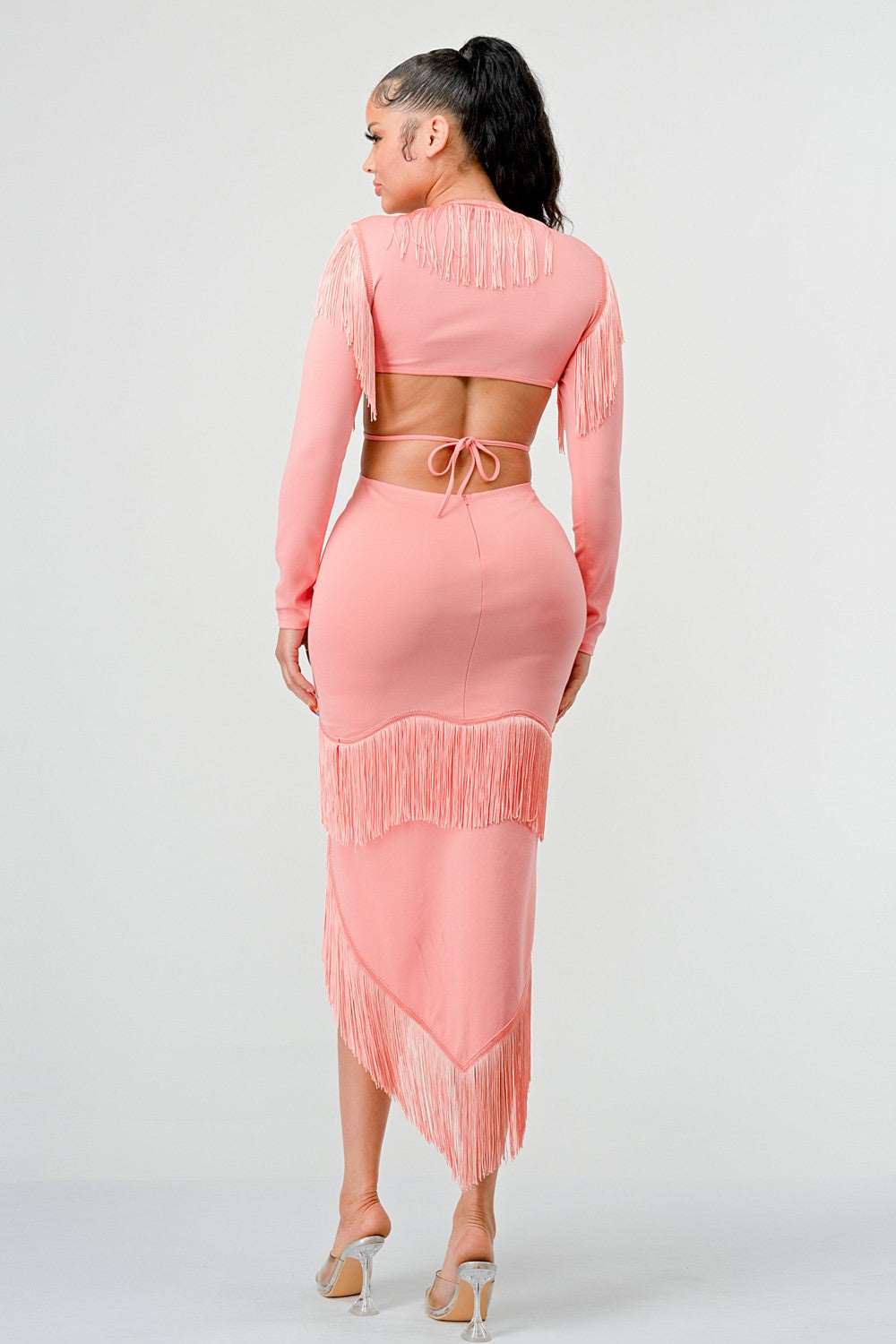 Blush Tassel Temptation Dress