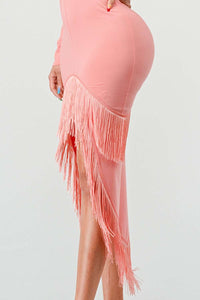 Blush Tassel Temptation Dress