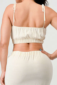Cream Dream Ruched Set