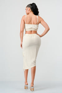 Cream Dream Ruched Set