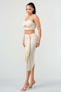 Cream Dream Ruched Set