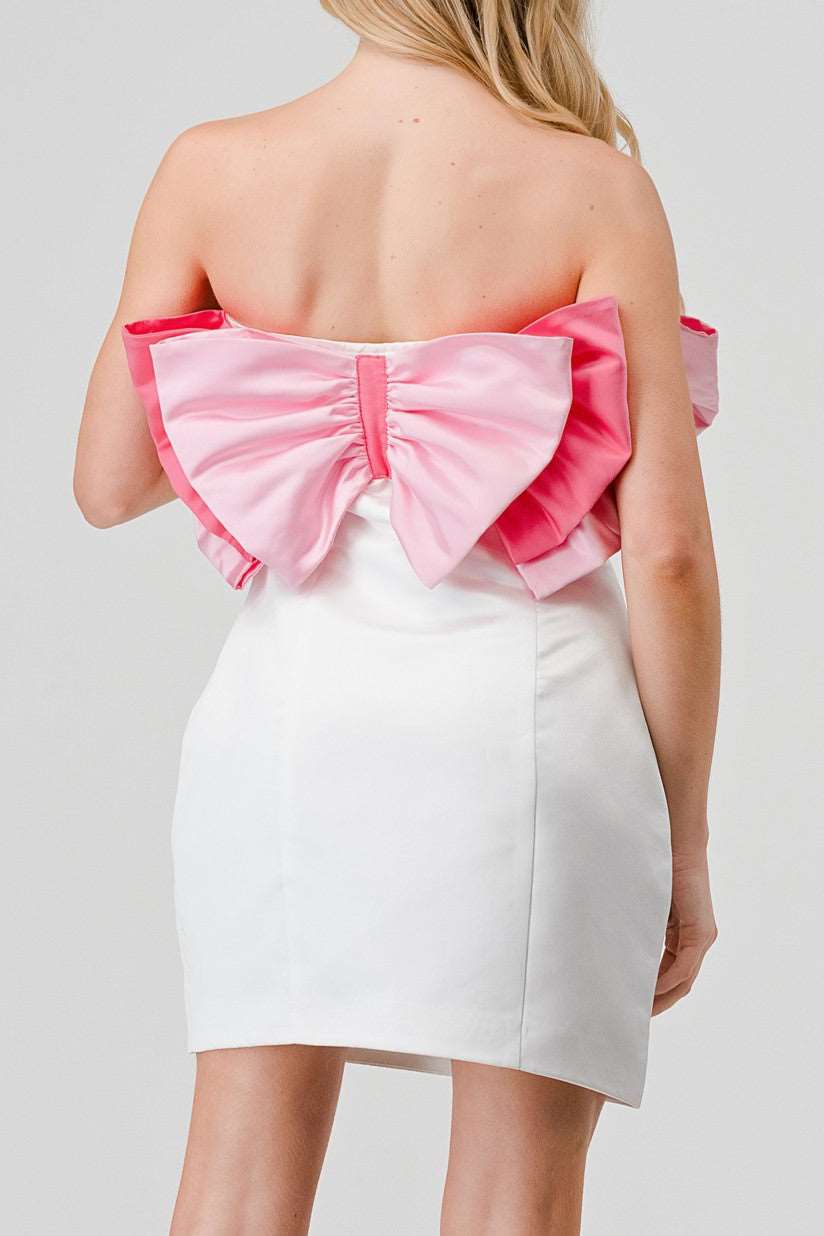 Athina Pink Bow Dress