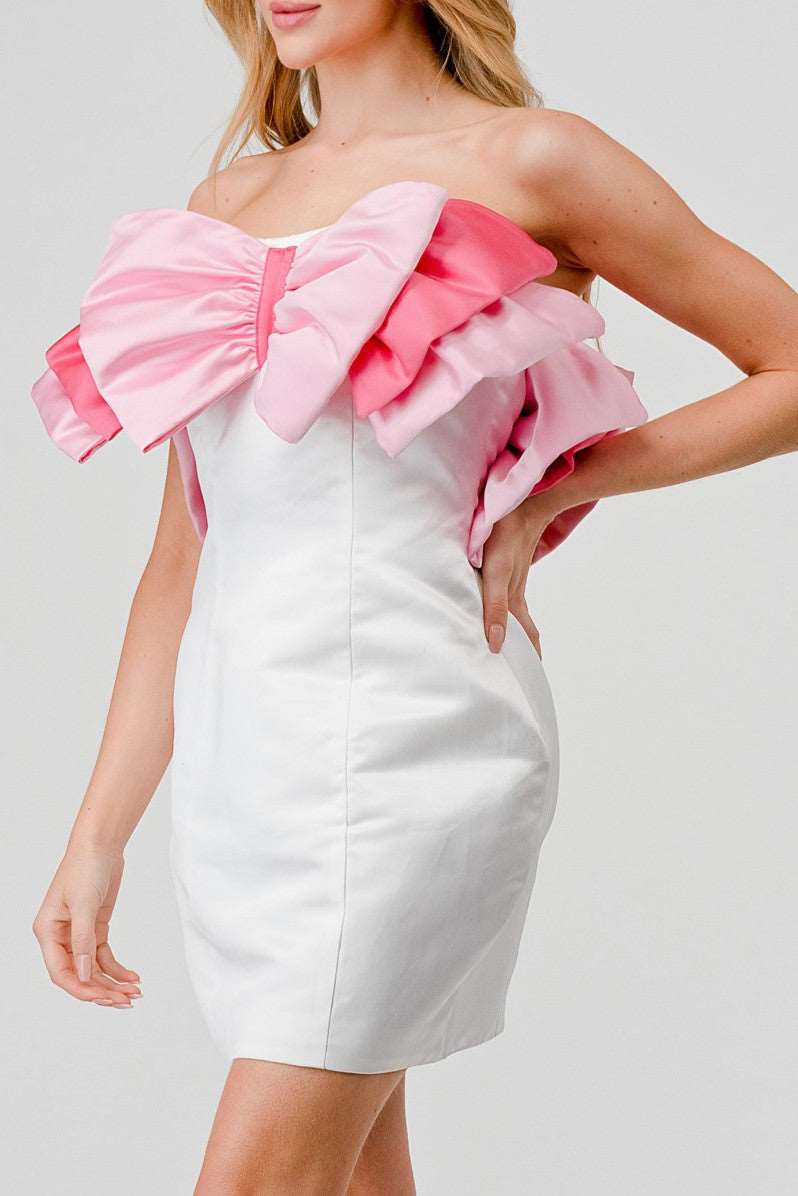 Athina Pink Bow Dress
