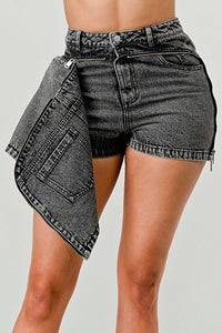 ATHINA UNIQUE ZIP UP SKIRT AND SHORT