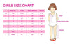 Blue marine creature print ruffle girl set