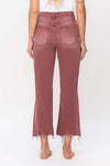 90's Vintage High Rise Crop Flare Jeans