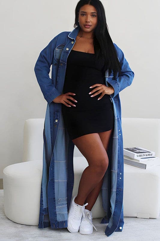 casual dress with jean jacket Casual Dress With Denim Jacket 23 Denim Dress Outfits To Style The Staple All Year Round