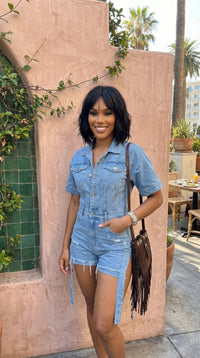 Denim Dazzle Romper BUNDLE Accessories Package