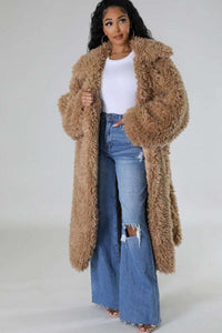 Blush Snowfall Fur Winter Heavy Jacket