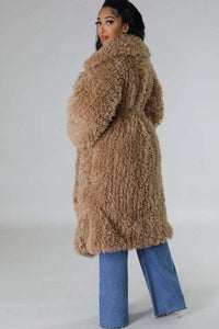 Blush Snowfall Fur Winter Heavy Jacket