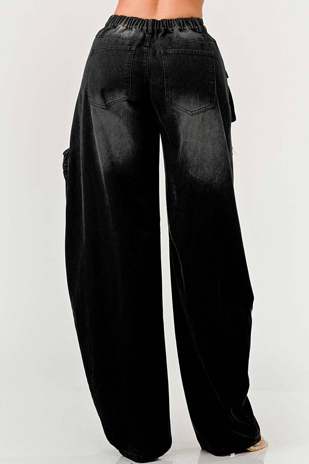 Black Taylor Washed Distressed Jean