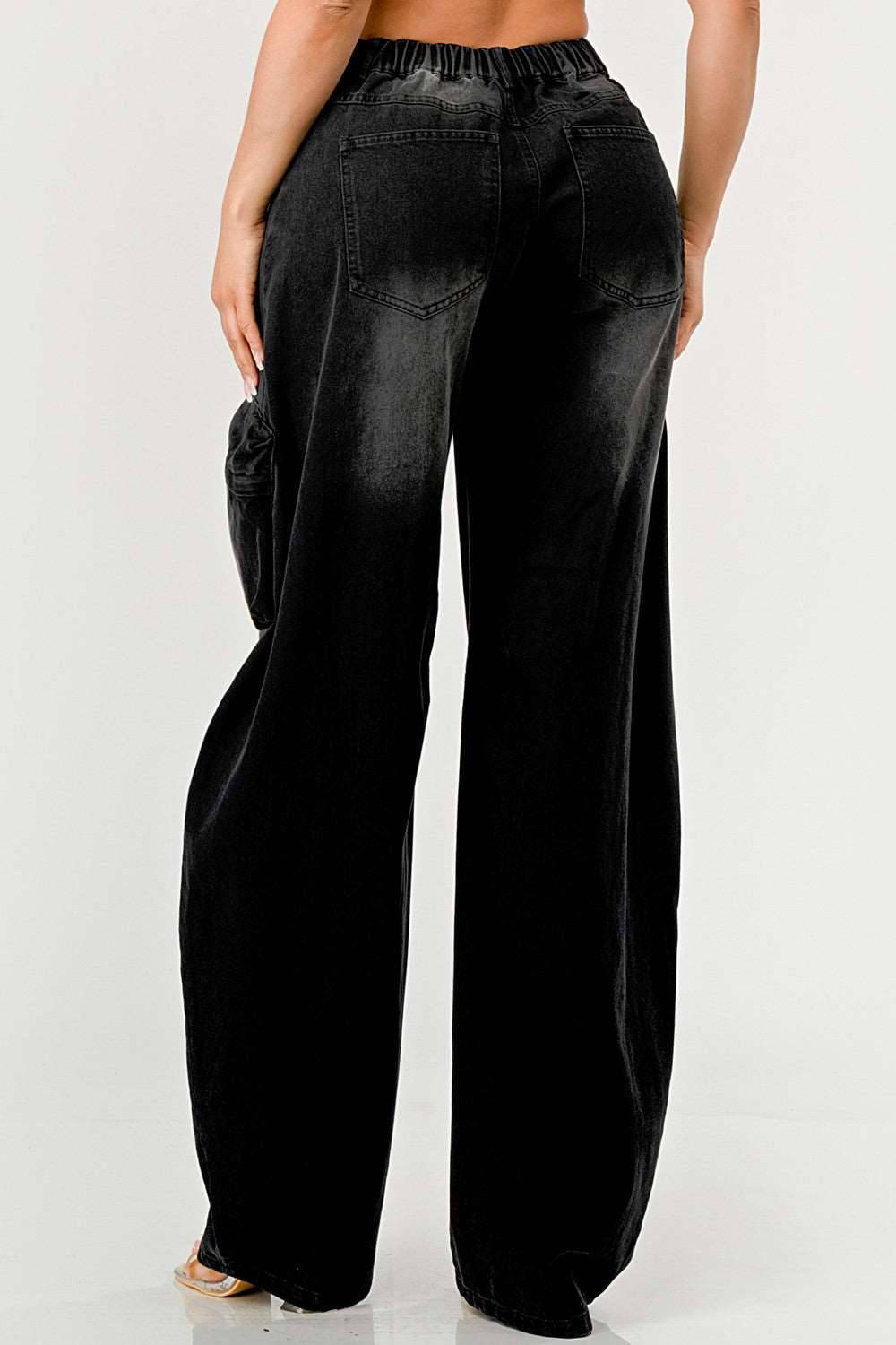 Black Taylor Washed Distressed Jean