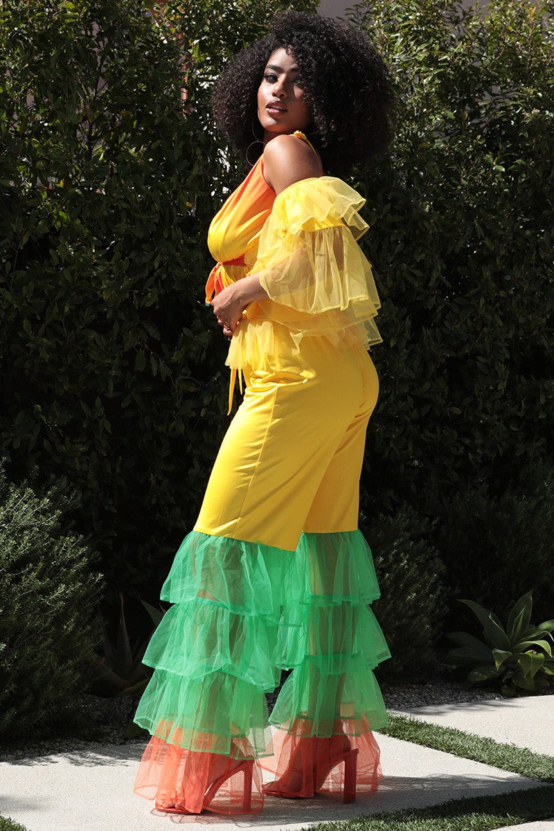 Tropical Ruffle Fiesta Set