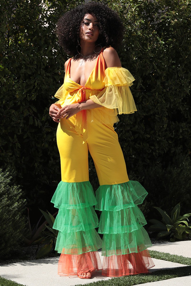Tropical Ruffle Fiesta Set