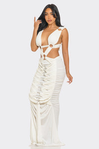 Sahara Mystique Pleated Gown