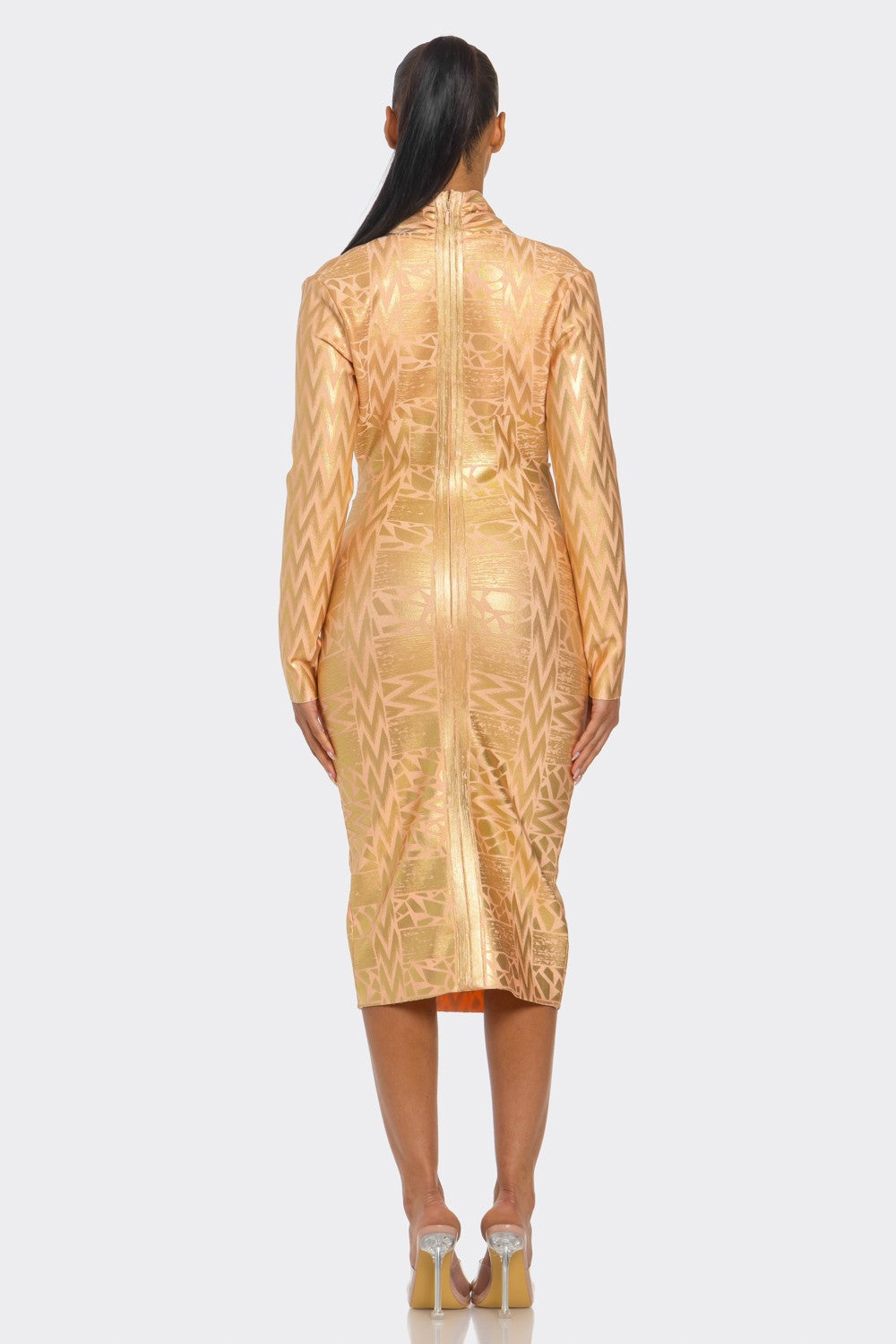 Business Chic Long Sleeve Bandage Dress