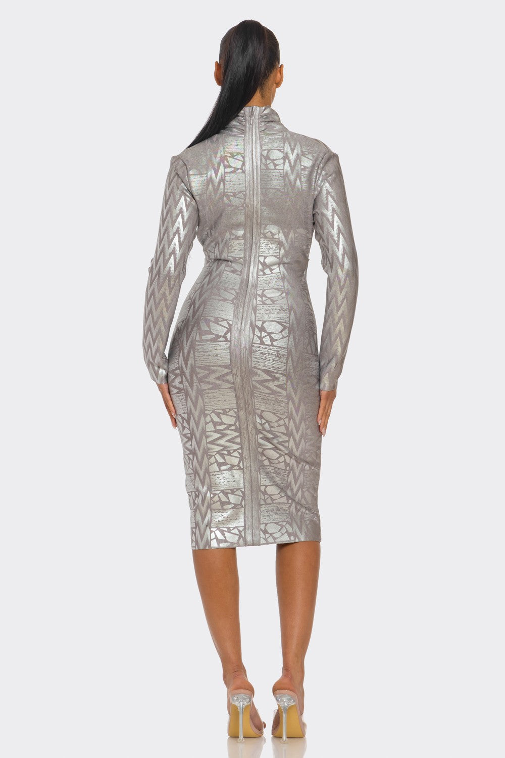Business Chic Long Sleeve Bandage Dress