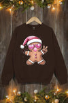 Blowing Bubble Gingerbread  Graphic Sweatshirts