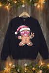 Blowing Bubble Gingerbread  Graphic Sweatshirts