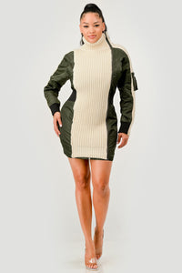 Aviator Knit Utility Dress