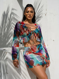 SALE Color pallet ruffle lightweight two pcs set