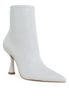 Farnak Pleather Pointed Toe Ankle Boots