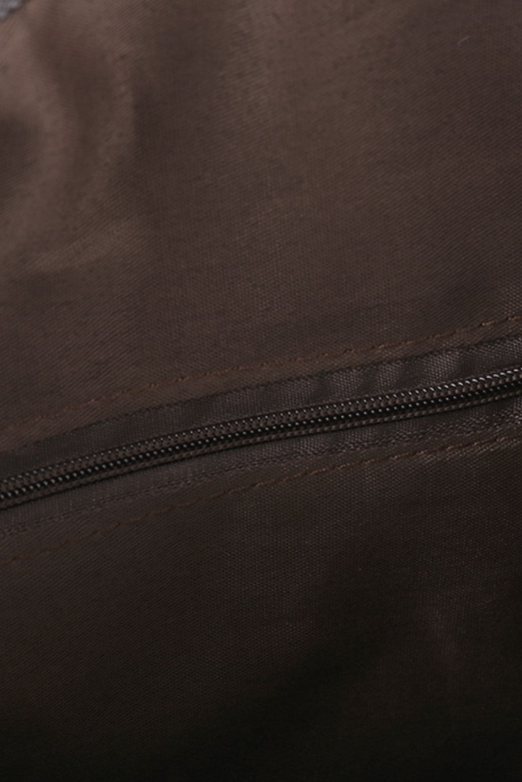 Dark Grey Zip Closure Aztec Pattern Strap Backpack Handbag