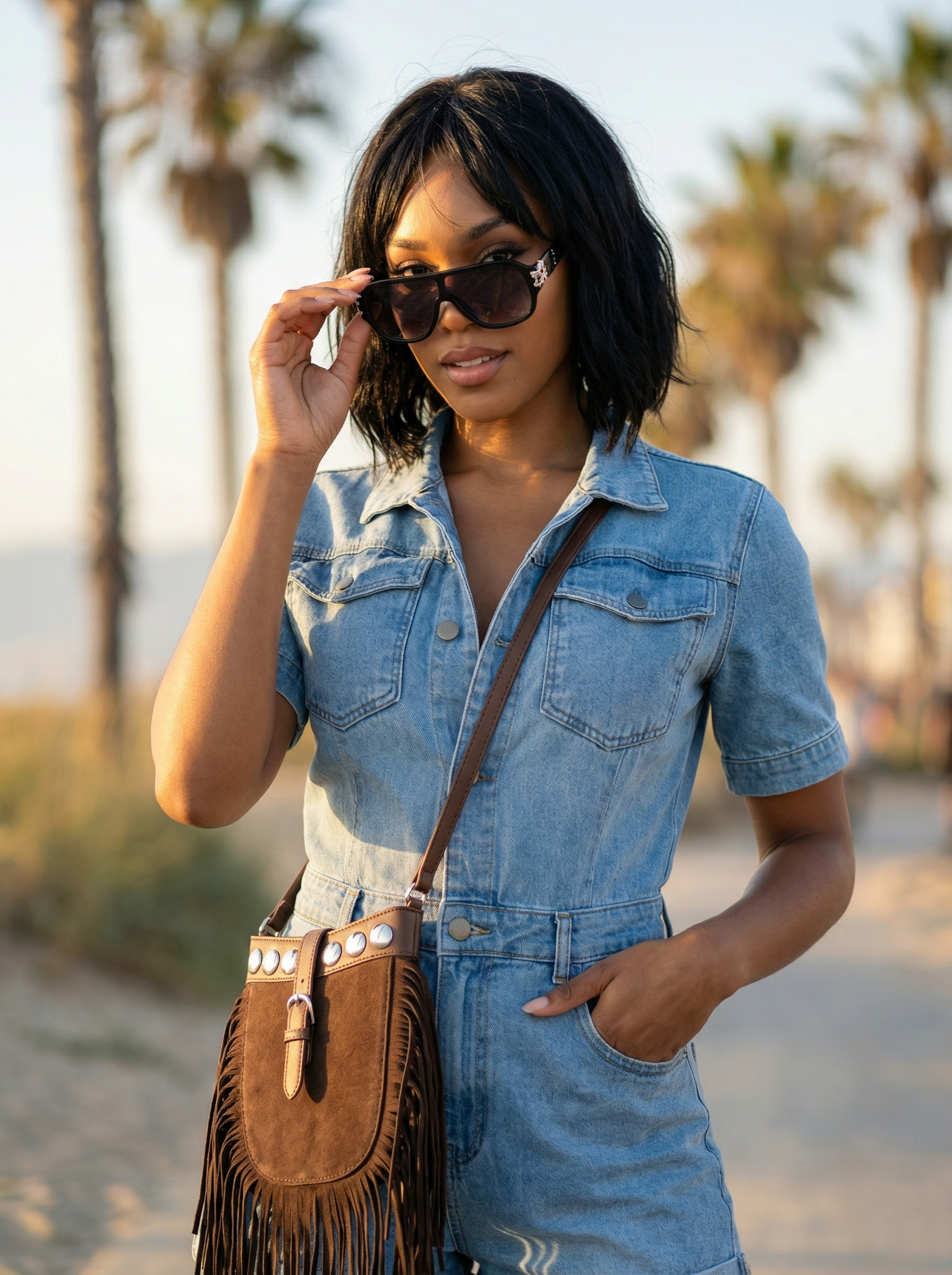 Denim Dazzle Romper BUNDLE Accessories Package