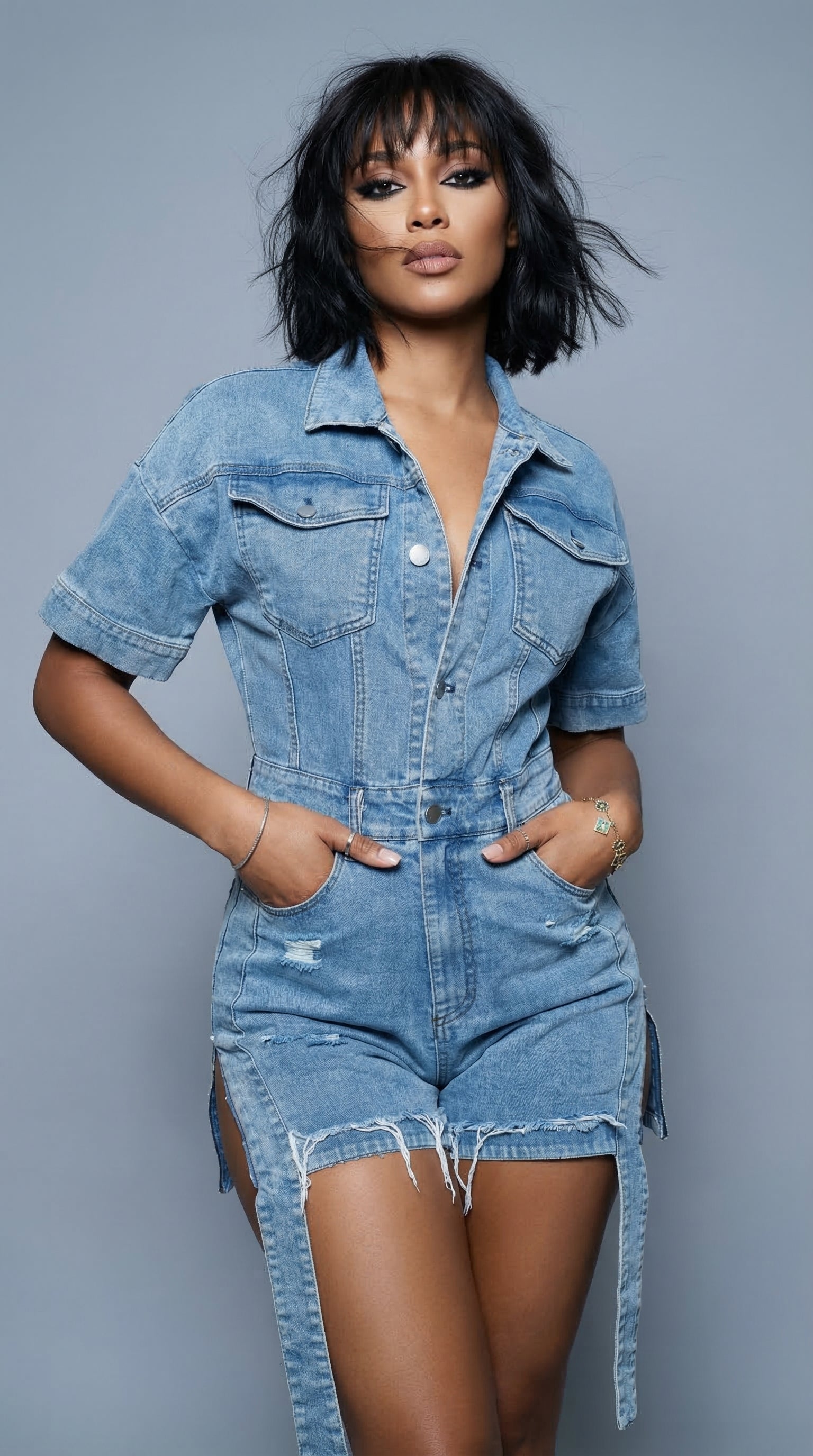 Denim Dazzle Romper BUNDLE Accessories Package