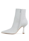 Farnak Pleather Pointed Toe Ankle Boots